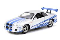 Rychle a zběsile Twin Pack 2006 Mitsubishi Lancer Evo IX + Brianův 2002 Nissan Skyline GTR R34, 1:32 Wave 4/2